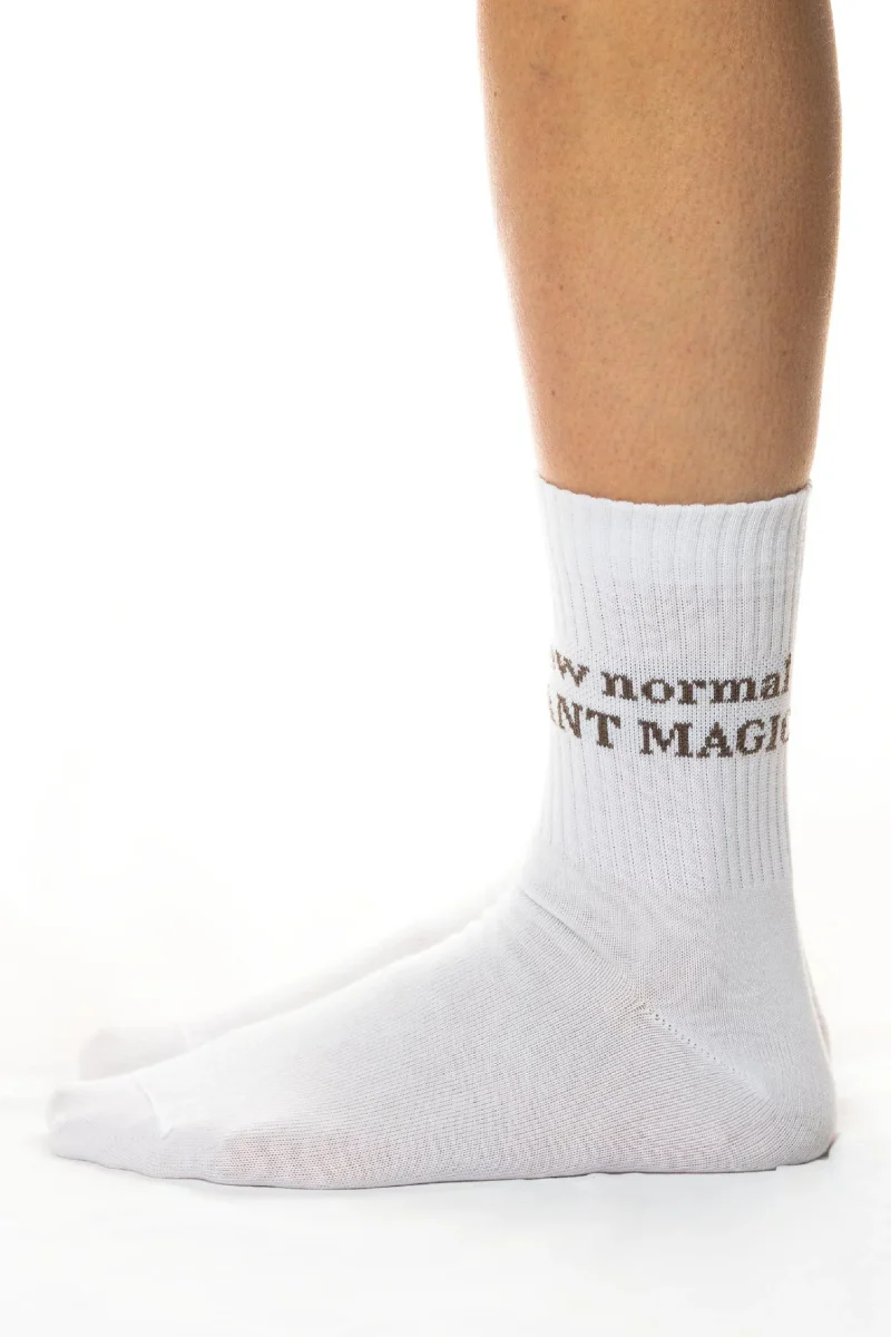 Sidoste X Magicpoks luomupuuvillasukka - Screw normal / I want magic! - Image 2