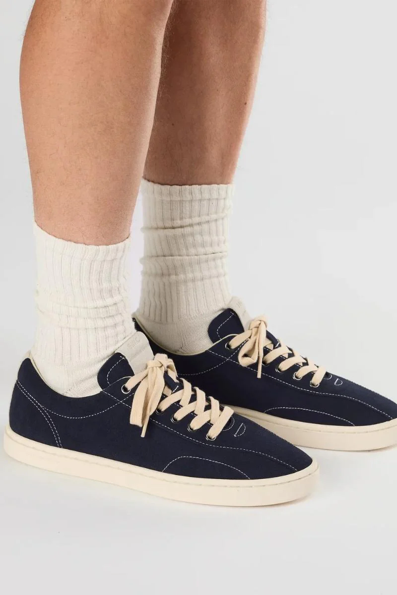 Stepney Workers Club Surma Suede - navy - Image 2