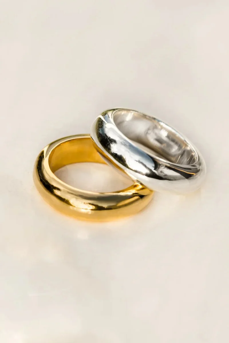 Syster P Bolded Ring - Gold - Image 3