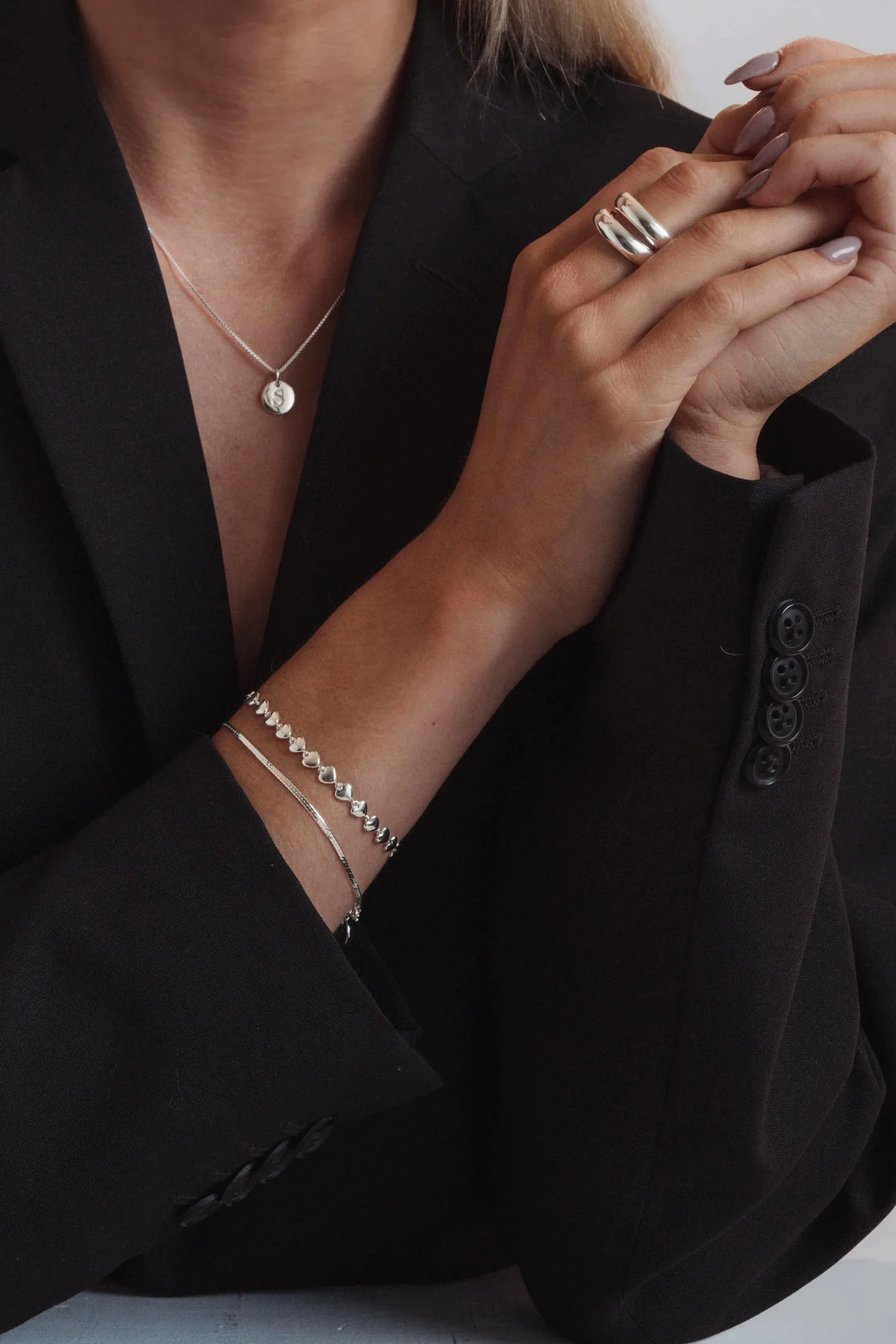Syster P Herringbone Bracelet - silver - Image 2