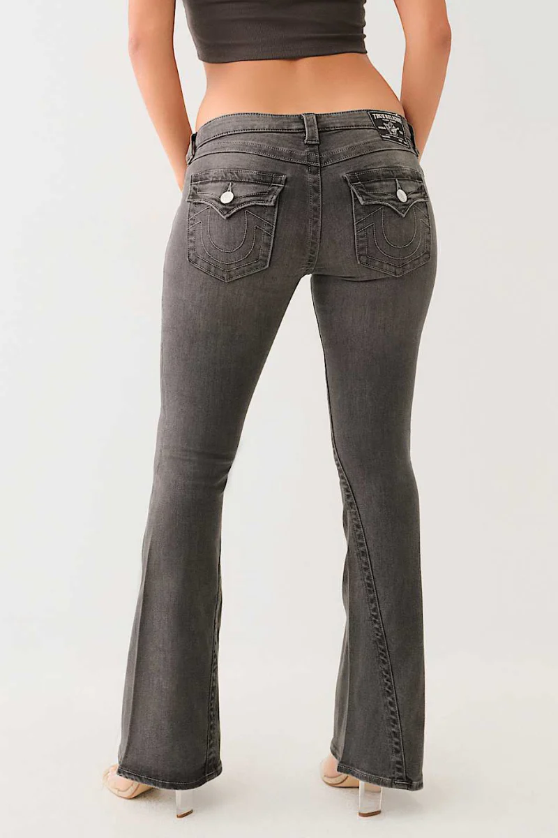 True Religion Joey Low Rise Flare - charcoal - Image 2