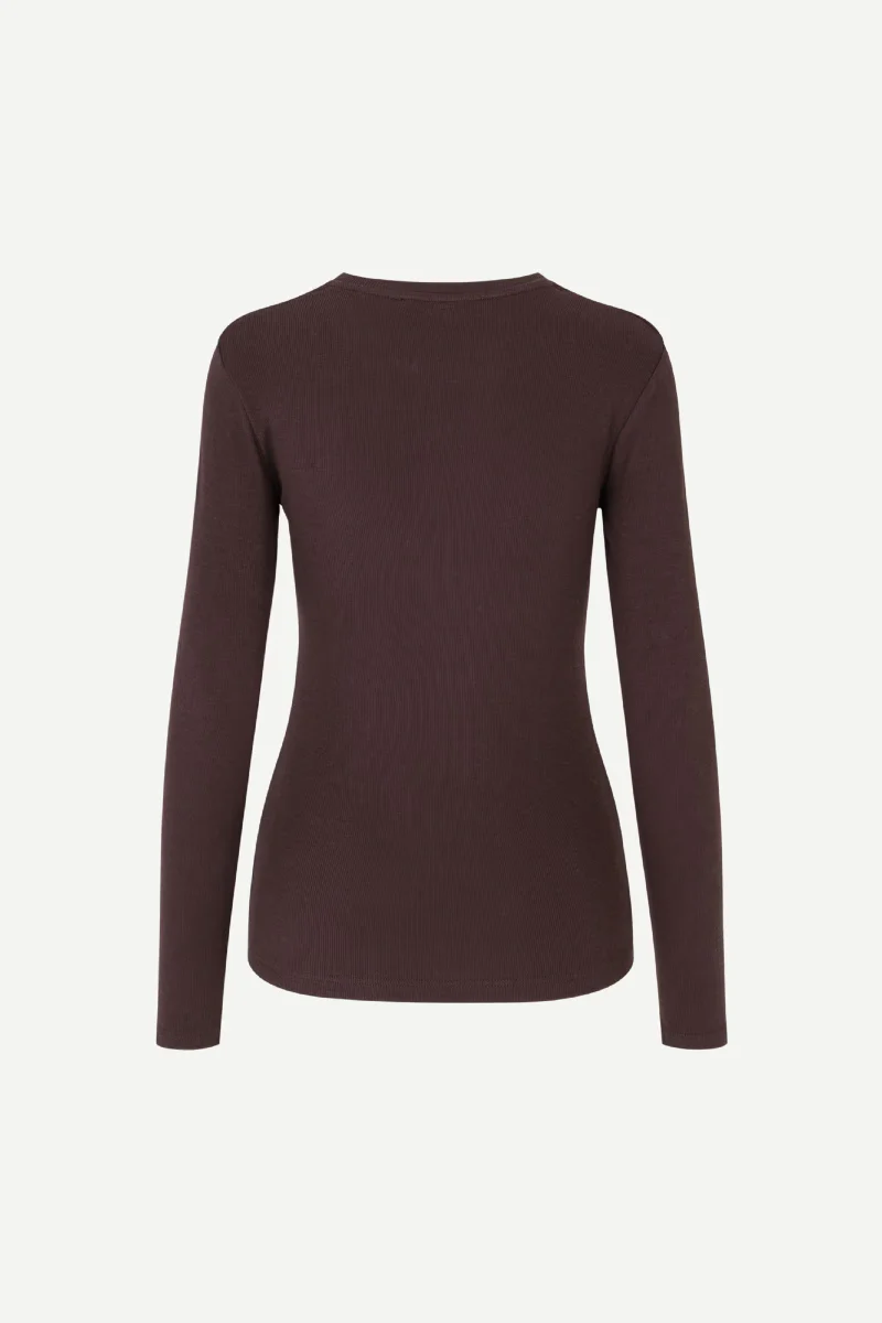 Samsøe Samsøe Alexa ls shirt - mole - Image 5