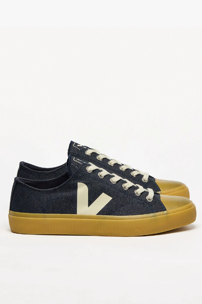 Veja Wata II Low Canvas - blue pierre natural denim