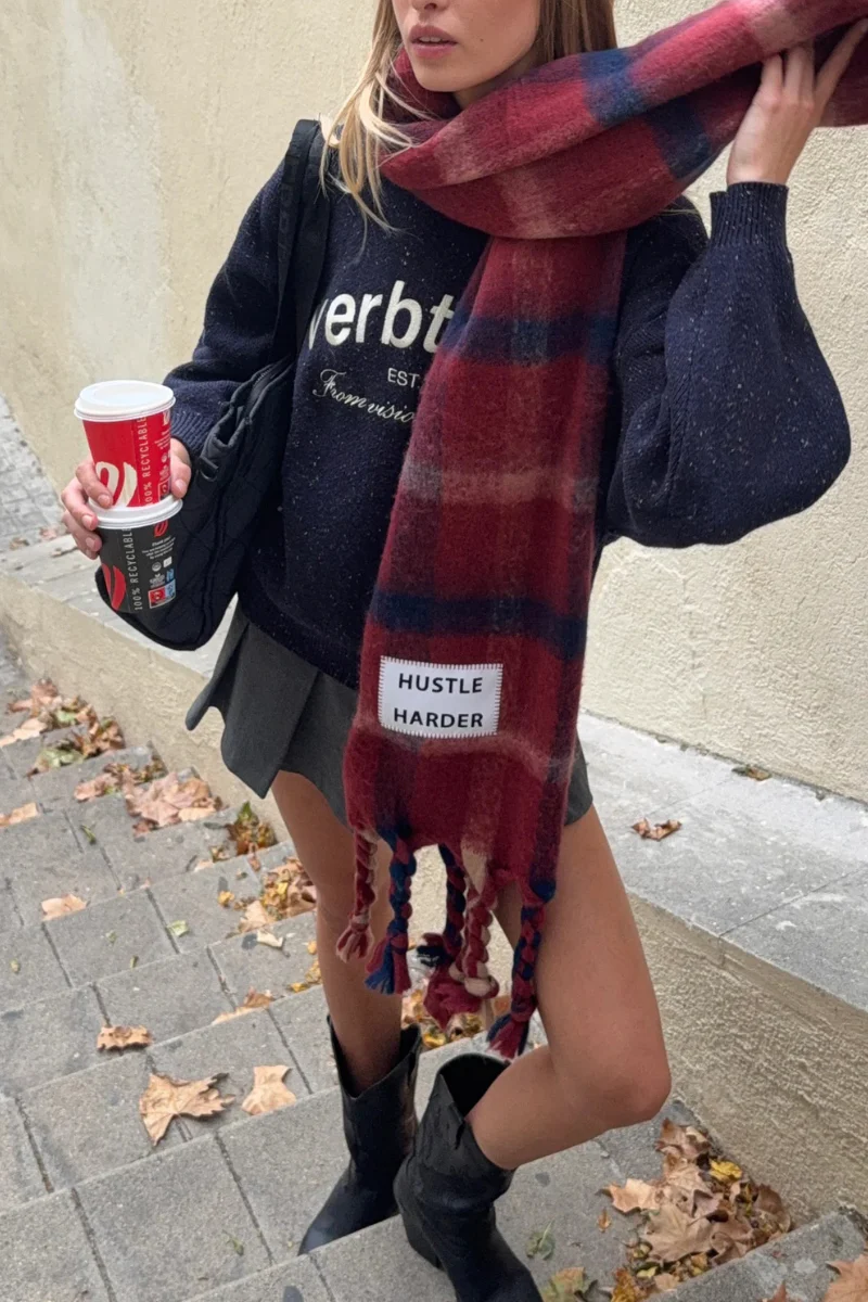 Verb to do XXL scarf - Hustle Harder - Image 2