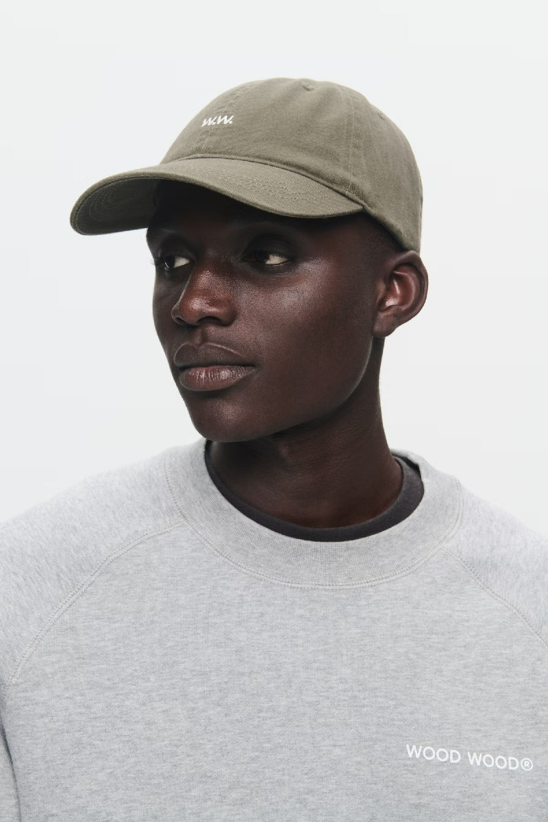 Wood Wood Low Profile Twill cap - dusty olive - Image 3