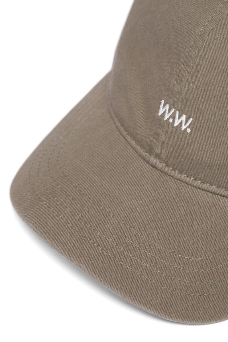 Wood Wood Low Profile Twill cap - dusty olive - Image 5