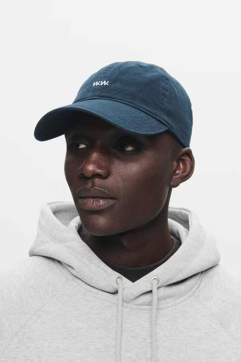 Wood Wood Low Profile Twill cap - navy