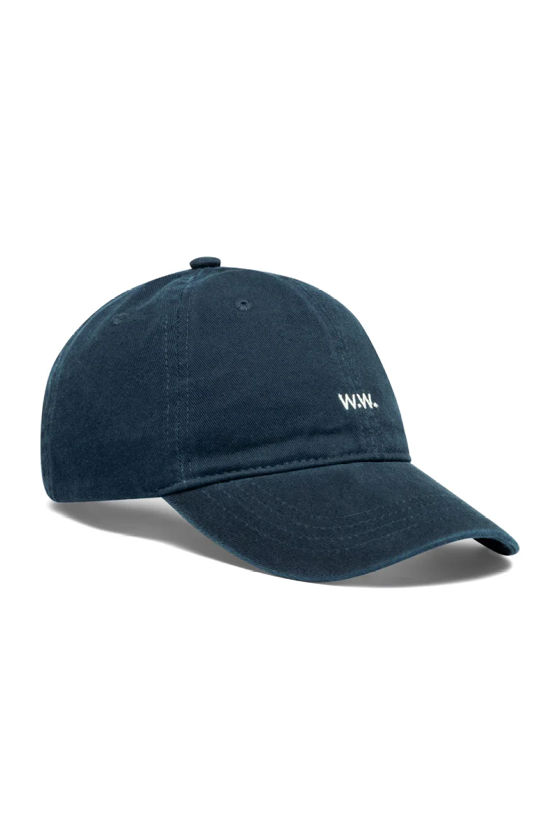 Wood Wood Low Profile Twill cap - navy - Image 4