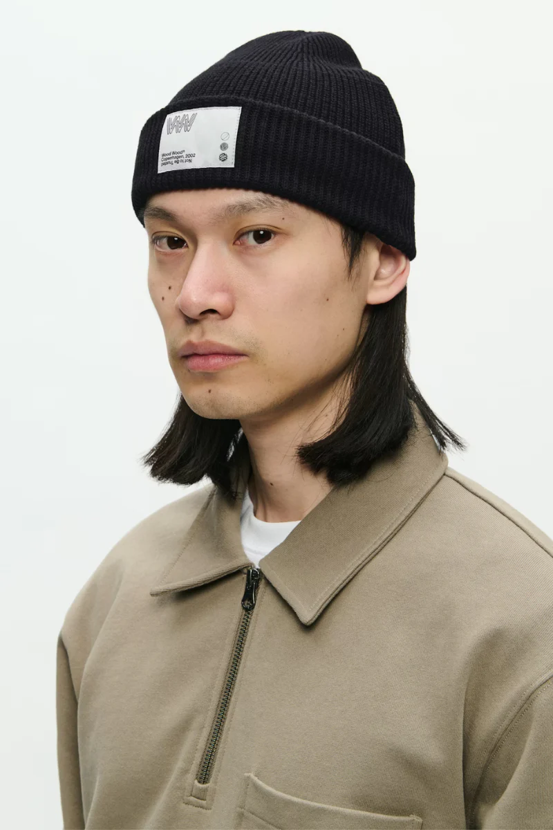 Wood Wood Milo Beanie - black - Image 2