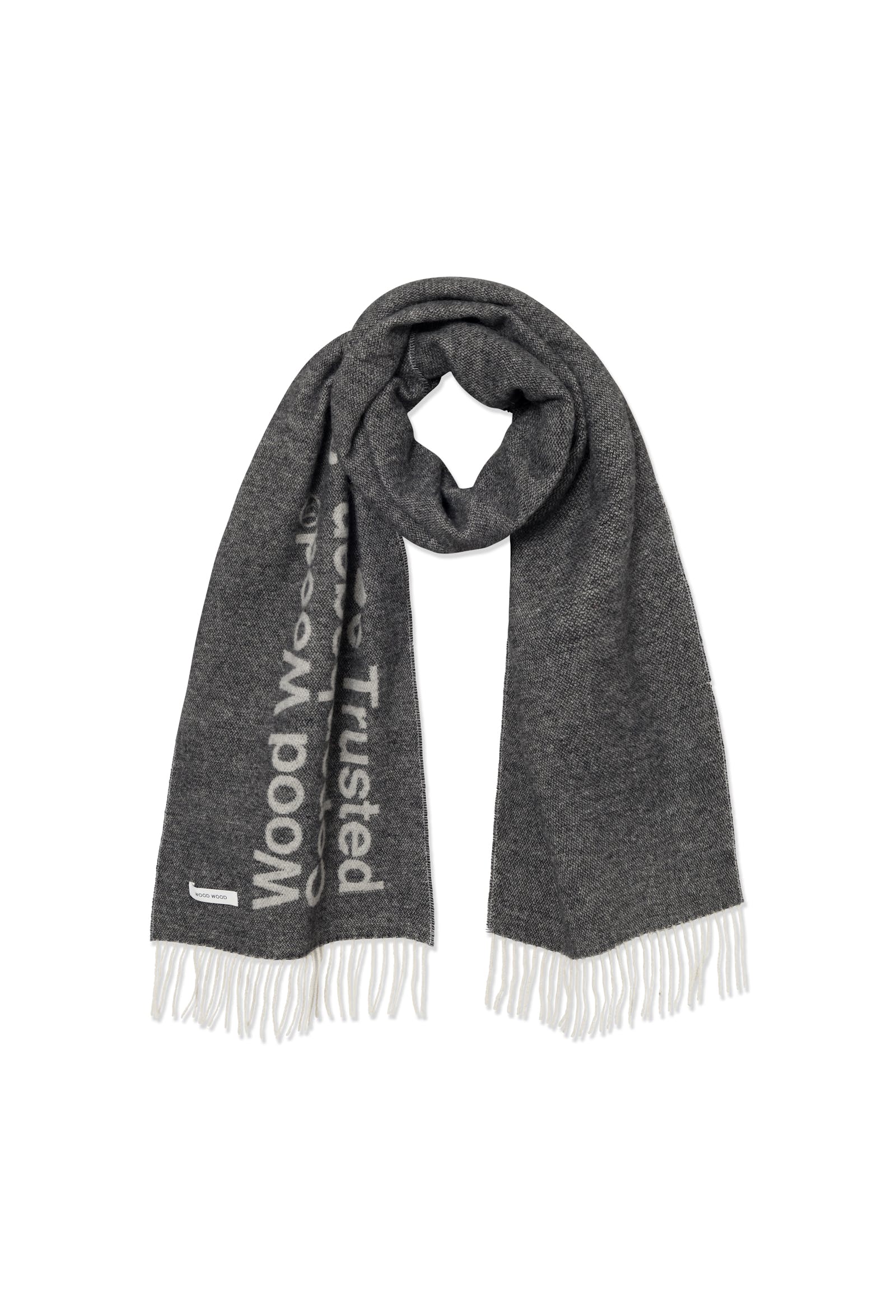 WOOD WOOD WWCody NTBT scarf - gray pinstripe - Image 8