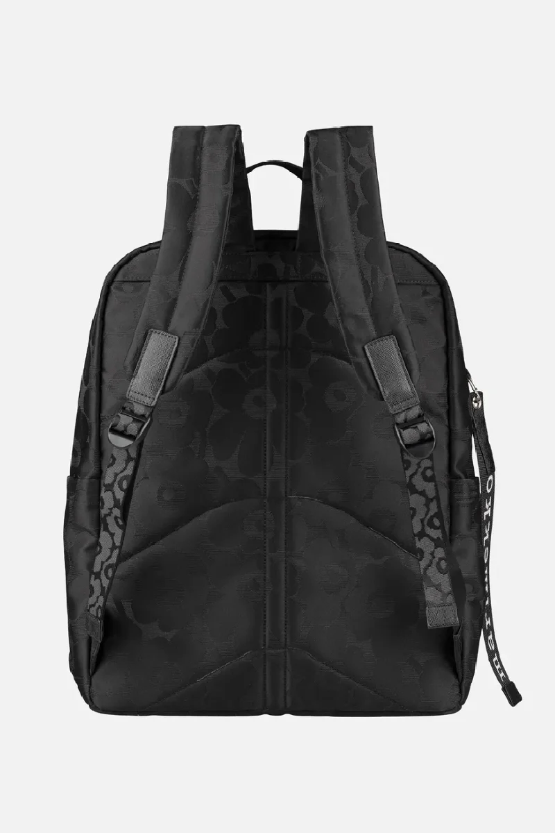 Marimekko Zip top Backpack Unikko reppu - musta - Image 4