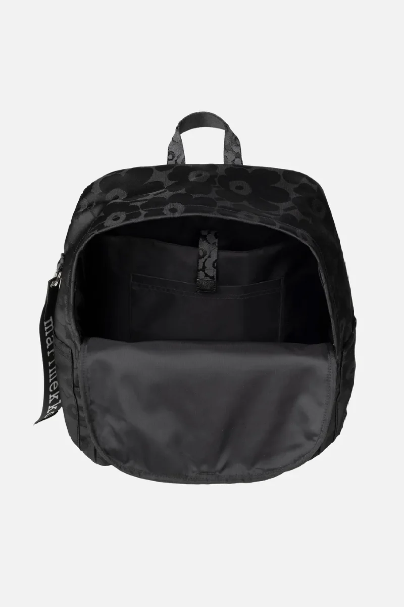 Marimekko Zip top Backpack Unikko reppu - musta - Image 5